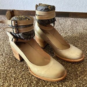 Freebird ankle strap heels